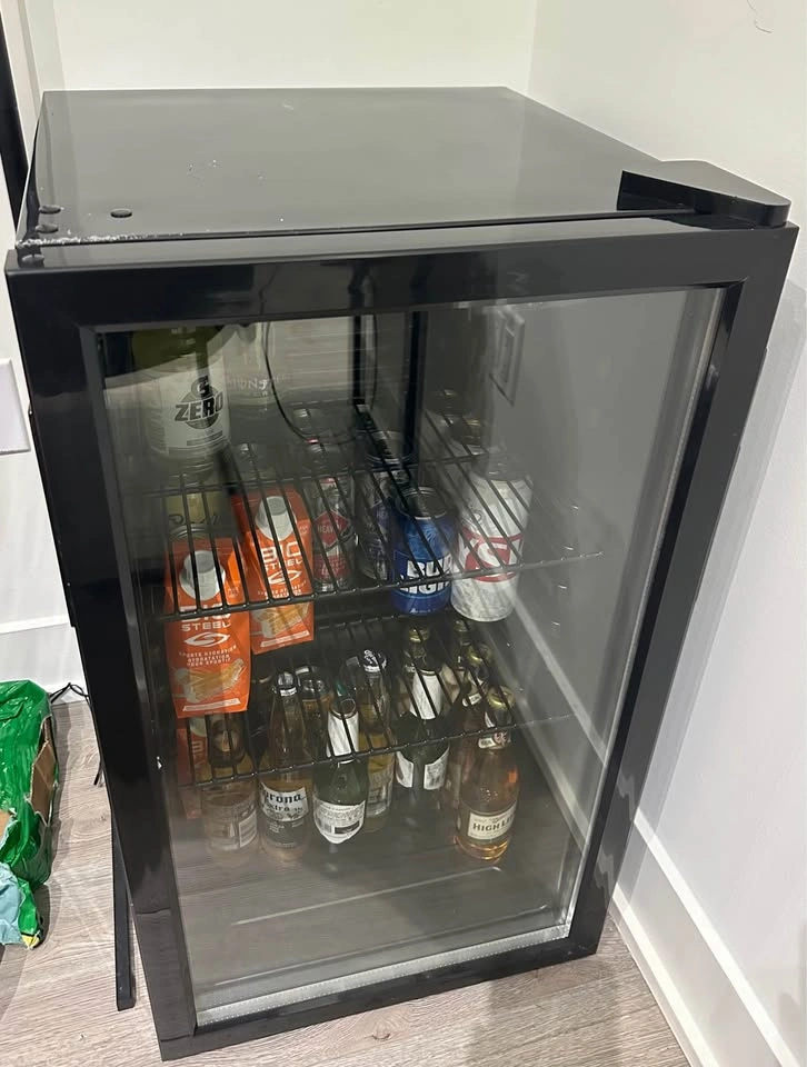 Costway 3.2 Cu.Ft. Beverage Fridge - Holds 120 Cans (Glass Door - photo 2