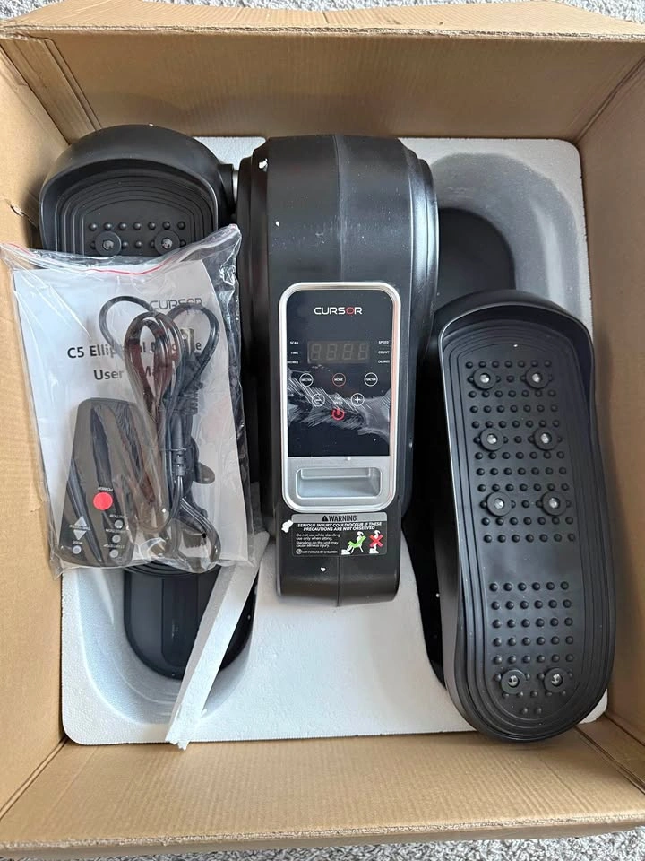 Under Desk Elliptical, Electric Seated Pedal Exerciser New!
