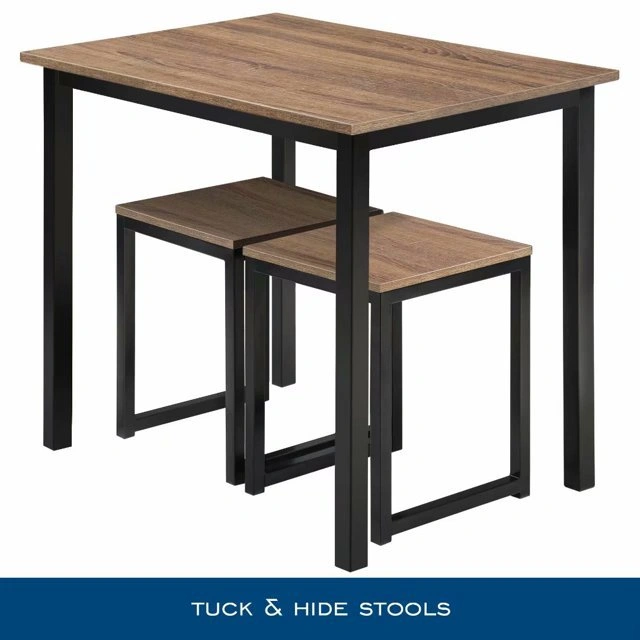 Modern Wood 3 Piece Dining Set - Studio Collection Soho - photo 3