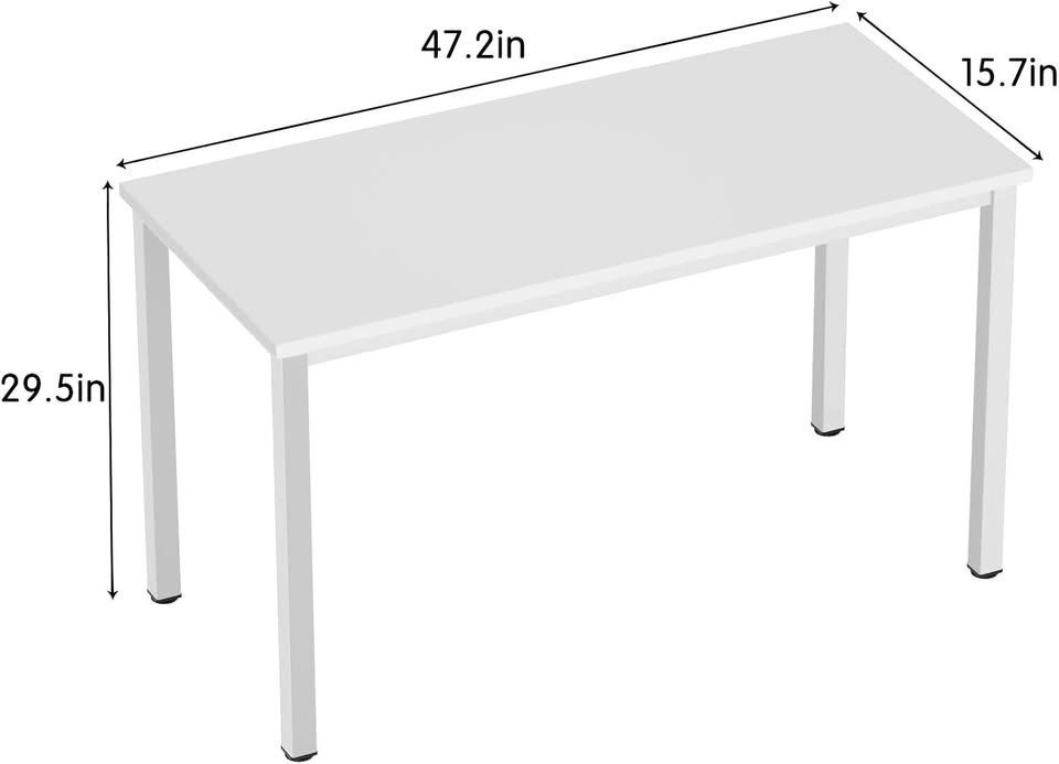 Used Office Computer Desk - 47.2"L, Sturdy Folding - photo 3
