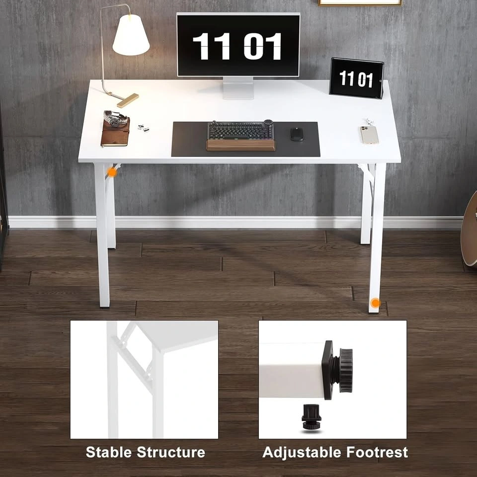 Used Office Computer Desk - 47.2"L, Sturdy Folding - photo 4