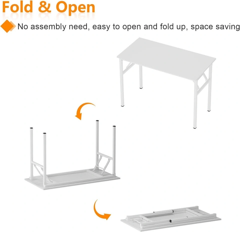 Used Office Computer Desk - 47.2"L, Sturdy Folding - photo 5