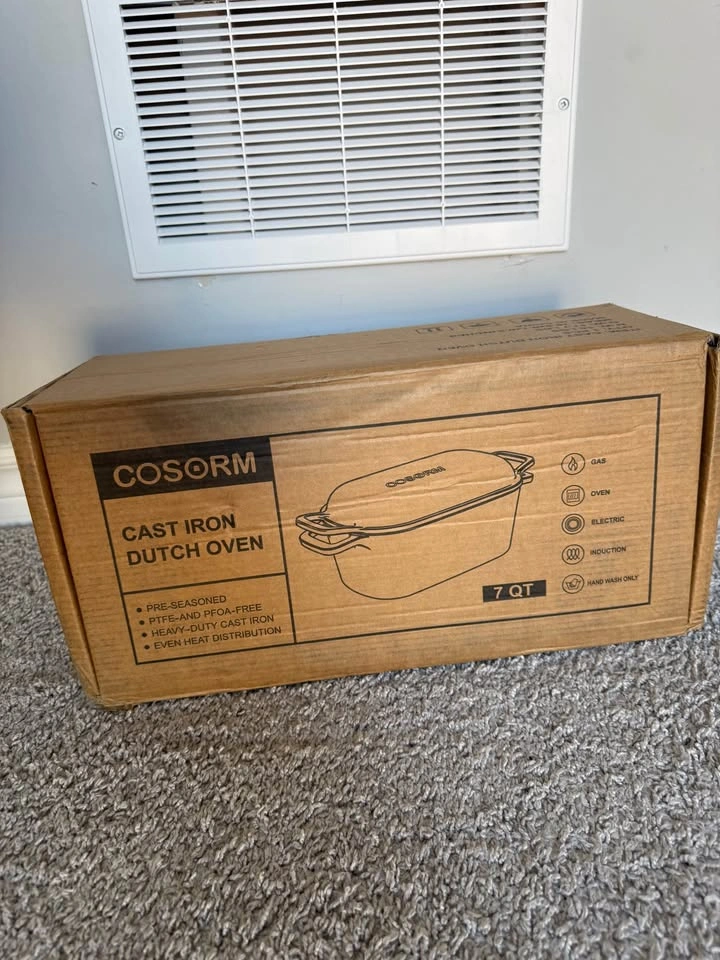 Cosorm 7QT Oval Dutch Oven for Sourdough Bread - photo 2