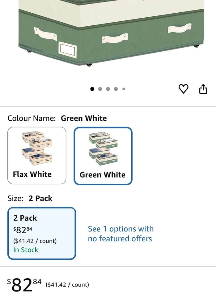 Dolicer Under Bed Storage w/ Wheels (Green) - photo 2