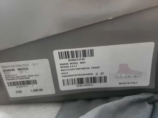 Pink Knitted Balenciaga Speed 2.0 - Size 7 Women's image indicator(6)