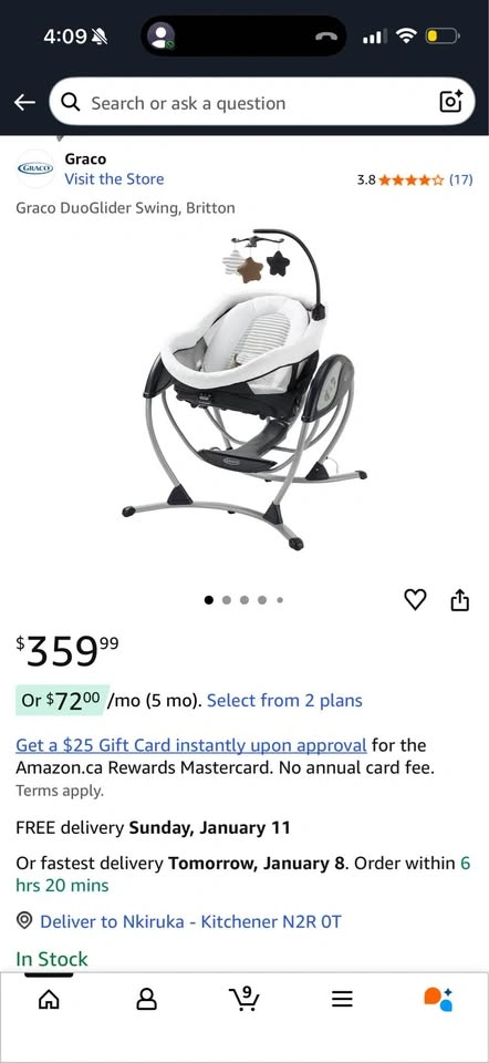 Graco DuoGlider Swing, Britton - photo 4