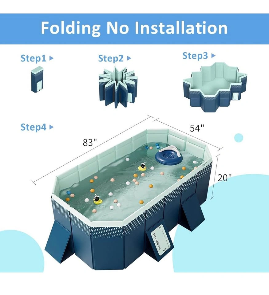 WIRHAO Foldable Pool 83x54x20" - photo 5