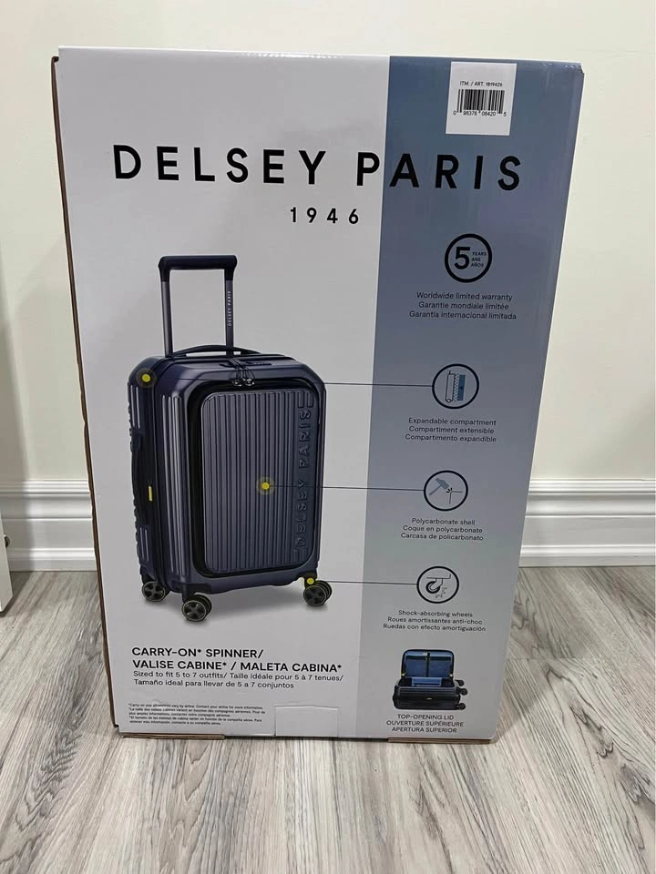 Delsey Paris Carry-On Suitcase – New (Expandable) - photo 2