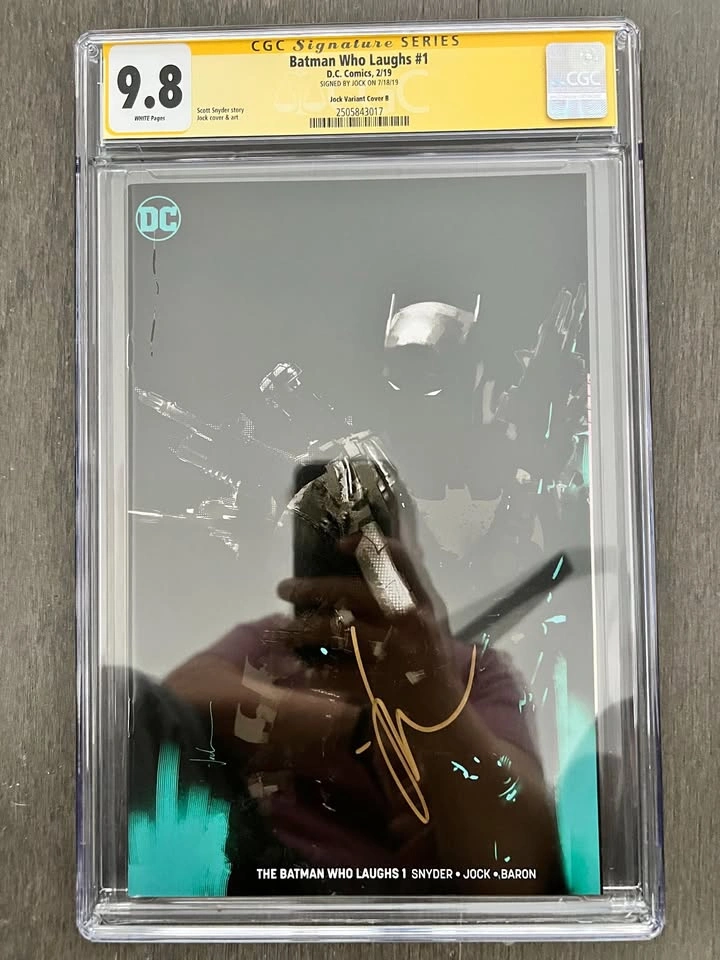 Batman Who Laughs #1 Jock Virgin Variant - CGC 9.8 Jock Sig