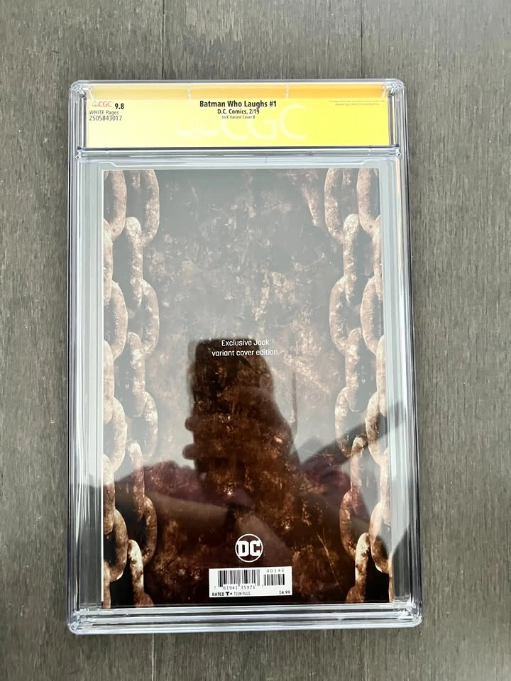 Batman Who Laughs #1 Jock Virgin Variant - CGC 9.8 Jock Sig - photo 2