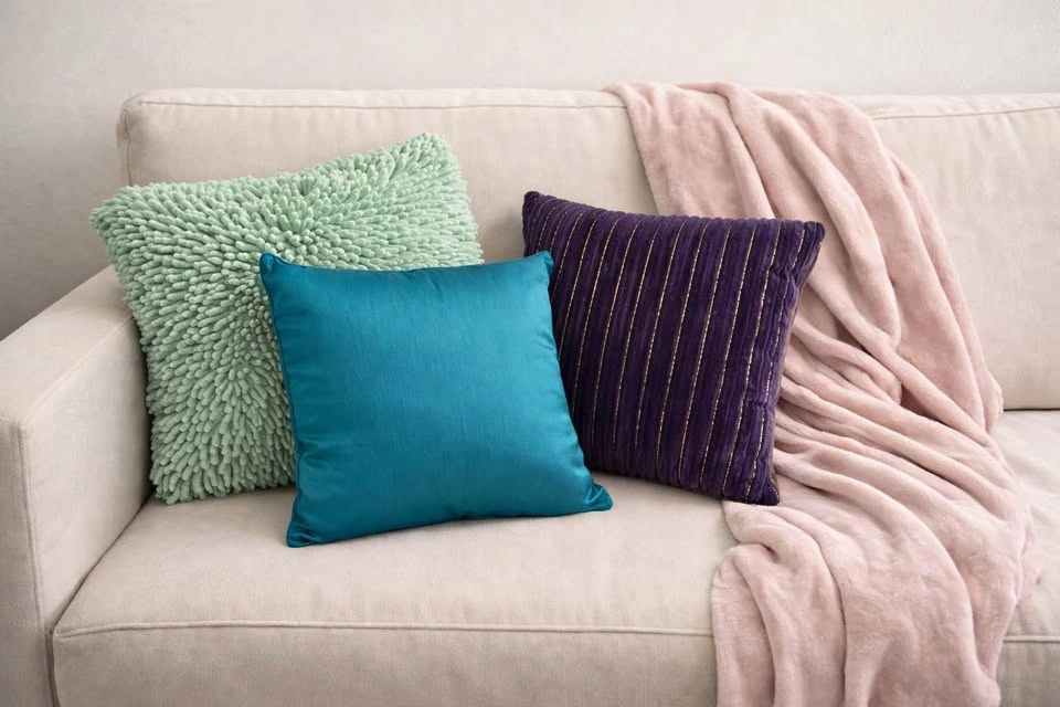 Accent Pillows & Blanket