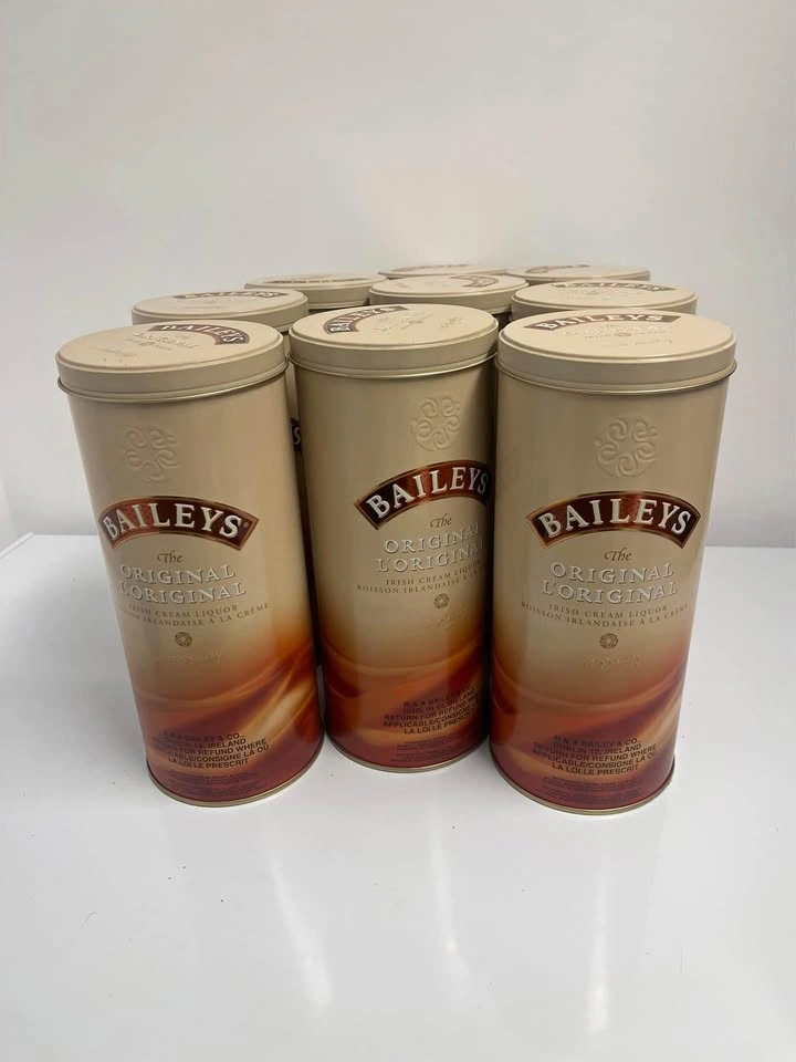 9 Baileys Tins