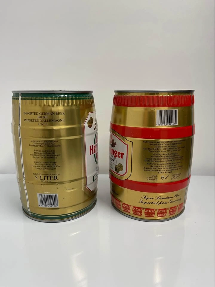 Two Vintage Henniger Export Beer Kegs Empty 5L - photo 4