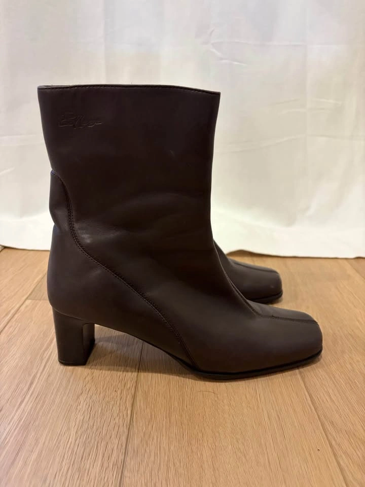 Aqua College Brown Leather Ankle Boots – Size 9 - photo 2