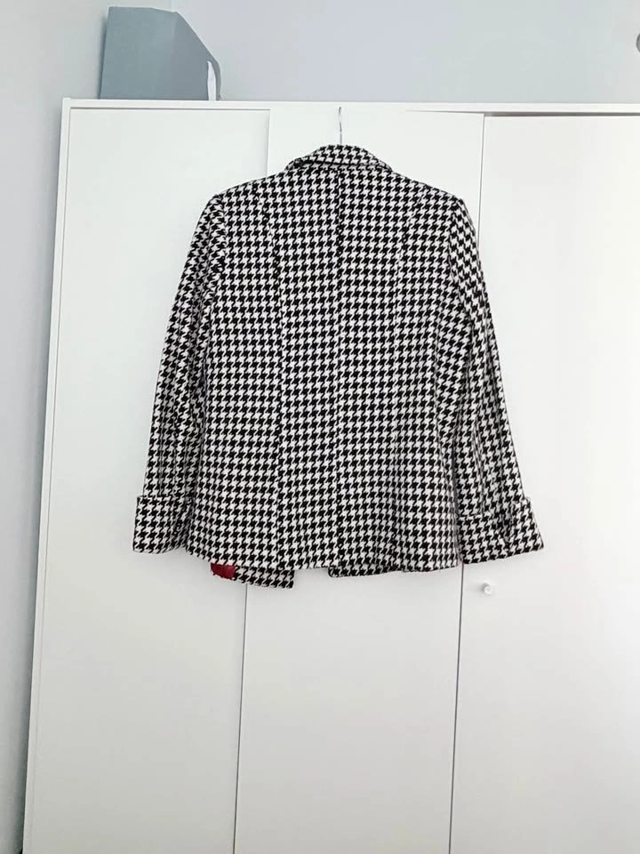 Black & White Houndstooth Blazer – Classic Fit - photo 2