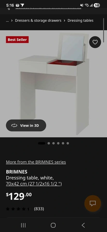 BRIMNES Dressing table/Makeup vanity - photo 4