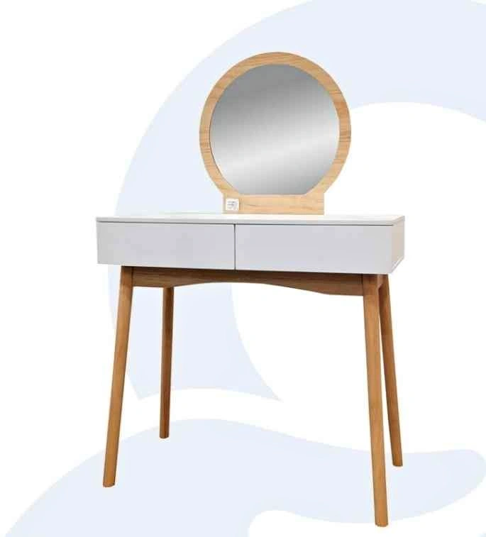 Makeup Vanity & Blue Stool