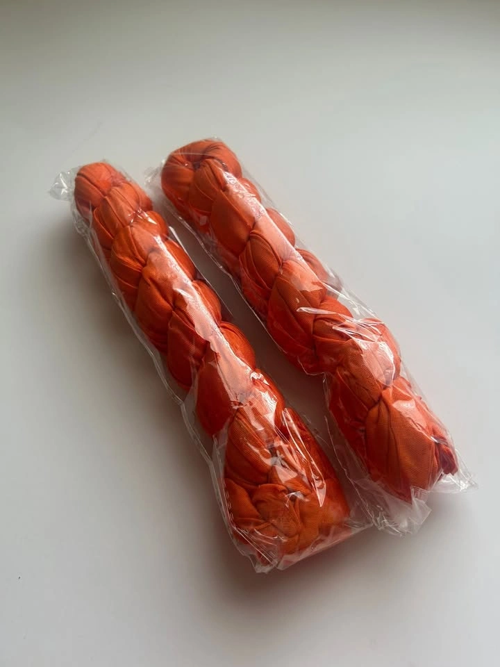 Orange Pleated Table Runner Set of 2 - photo 2