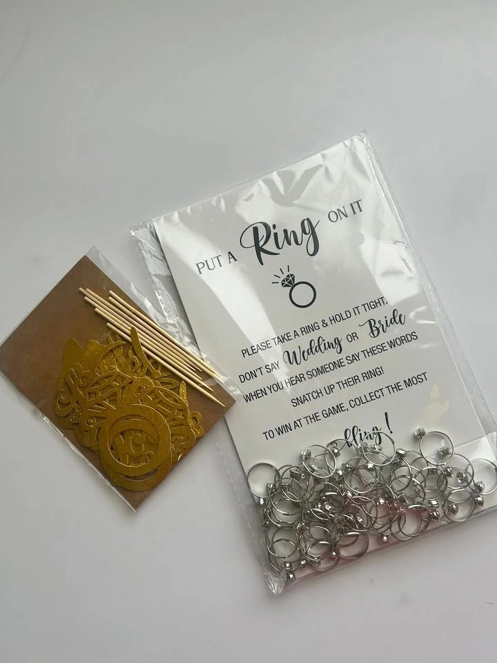 Wedding Items: Bridal Shower Game & Cupcake Toppers