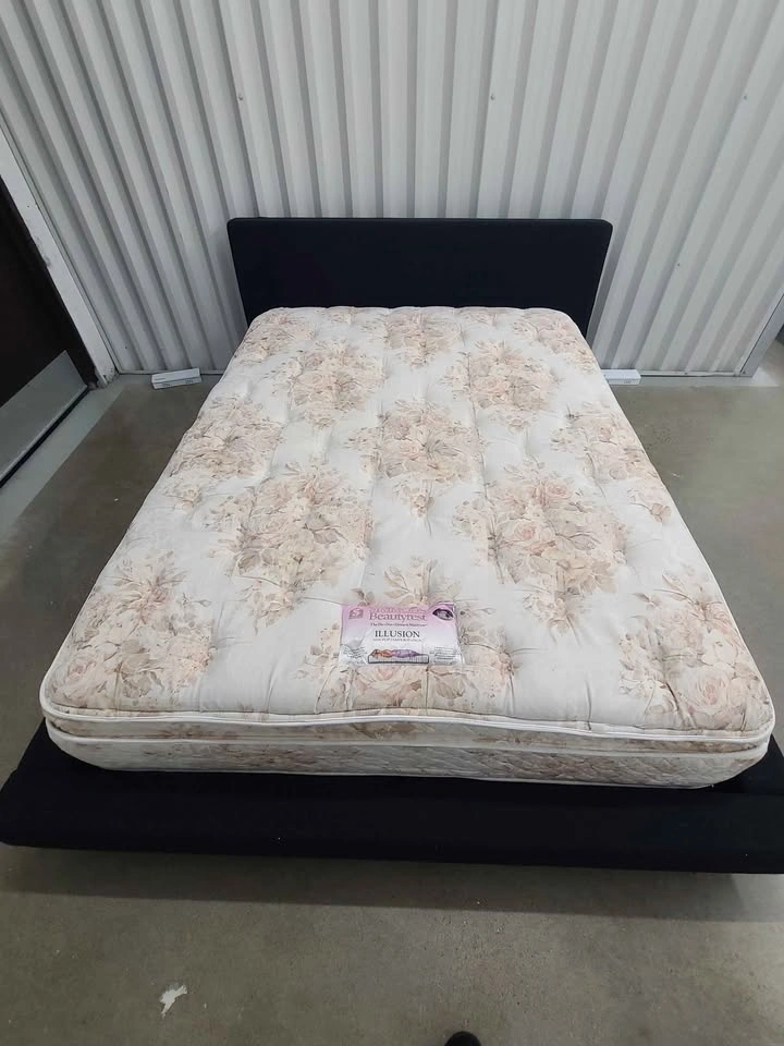 🇨🇦  CB2 Queen Bedframe with Beautyrest Mattress - photo 4