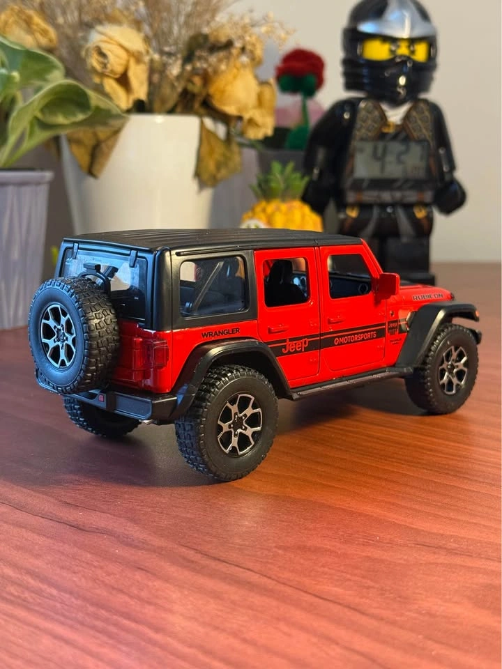 1:22 Jeep Wrangler Rubicon Diecast Model - Red - photo 4