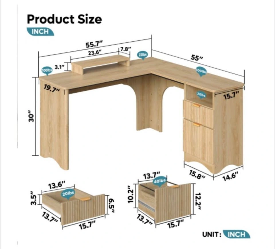 Brand New L-shaped Desk - photo 5