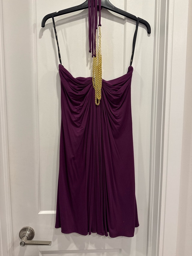 Purple Halter Dress