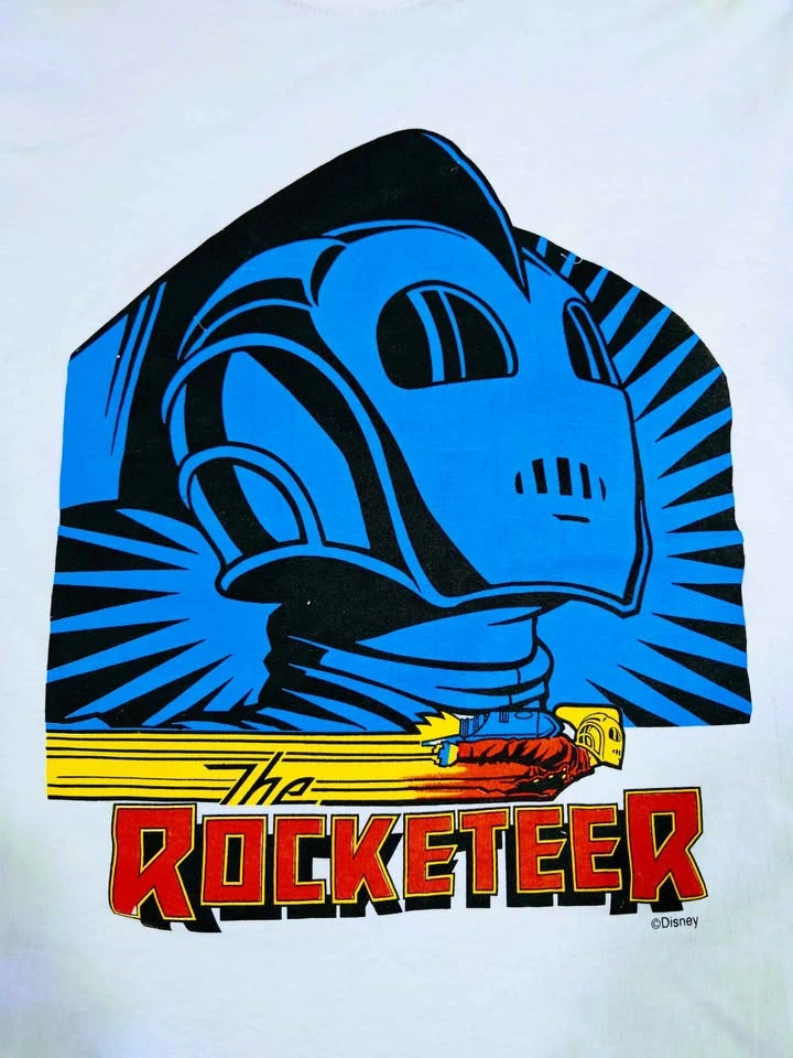 Vintage Rare 1991 The Rocketeer Disney Movie Promo T-Shirt - photo 2