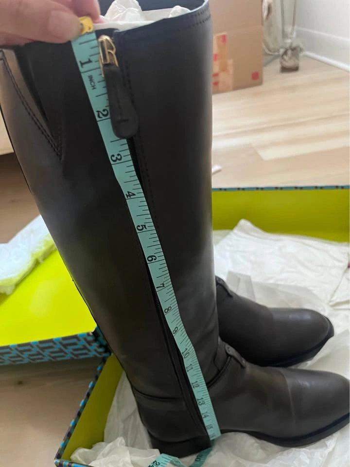 Tory Burch Brown Leather Riding Boots size 6/6.5 - photo 3