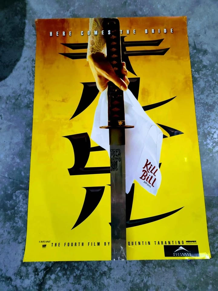Rare 2003 Kill Bill Movie Theater Promo Poster - photo 2