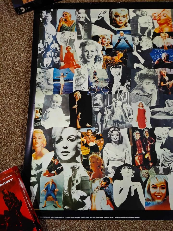1985 Marilyn Monroe Life Collage Poster - photo 2