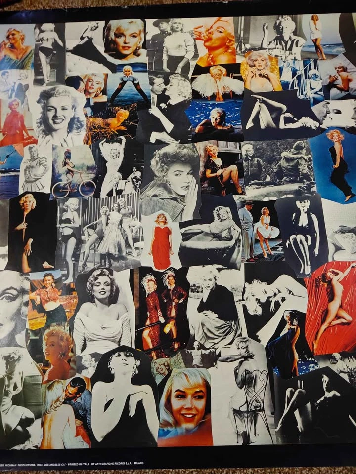1985 Marilyn Monroe Life Collage Poster - photo 3