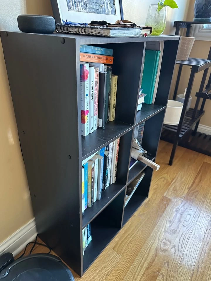 Wooden bookshelf