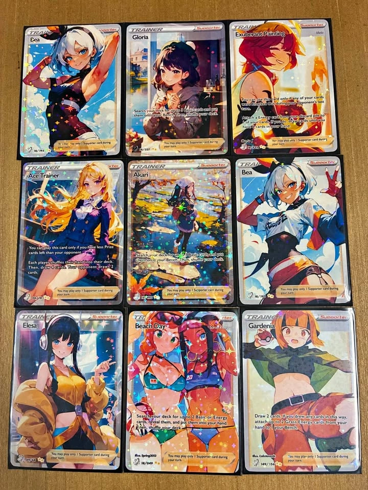 Custom Pokemon Trainer Cards
