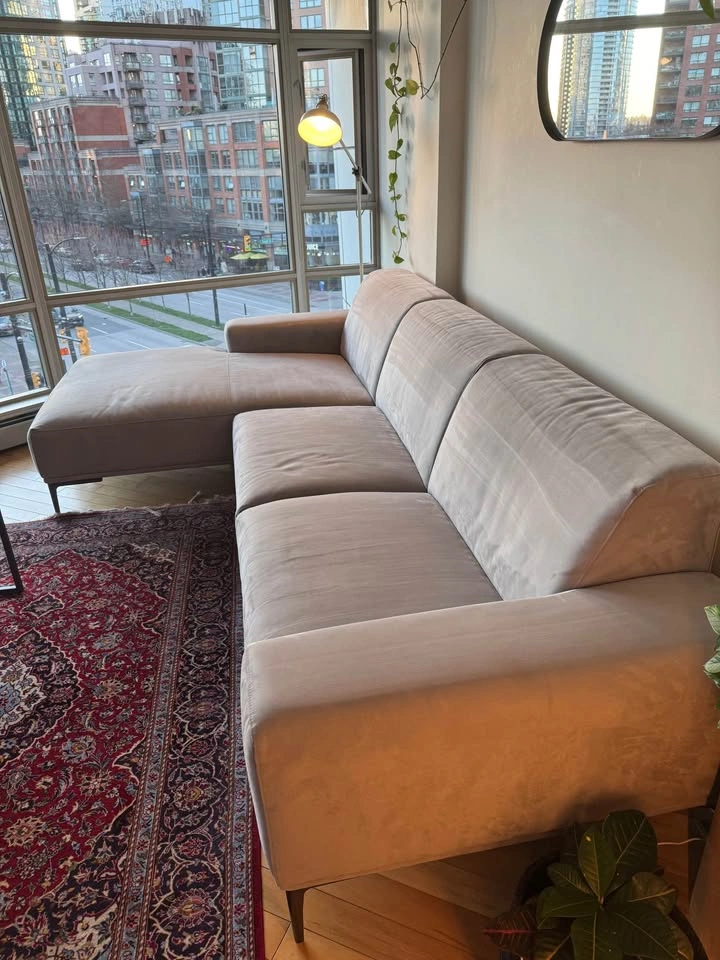 115” Designer Left Sectional from The Bay - Medium Firm - photo 3