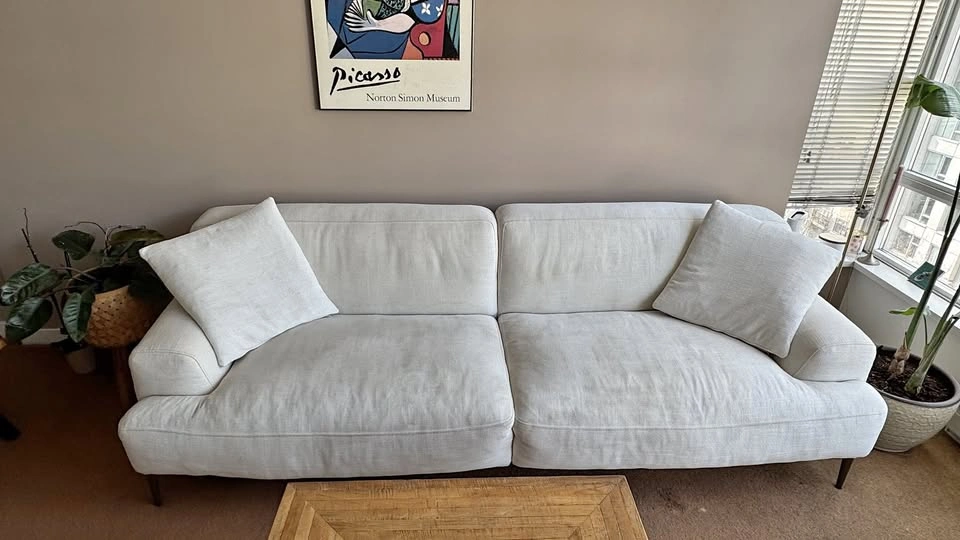 Article Abisko 91" Sofa - Quartz White - Modern Scandinavian
