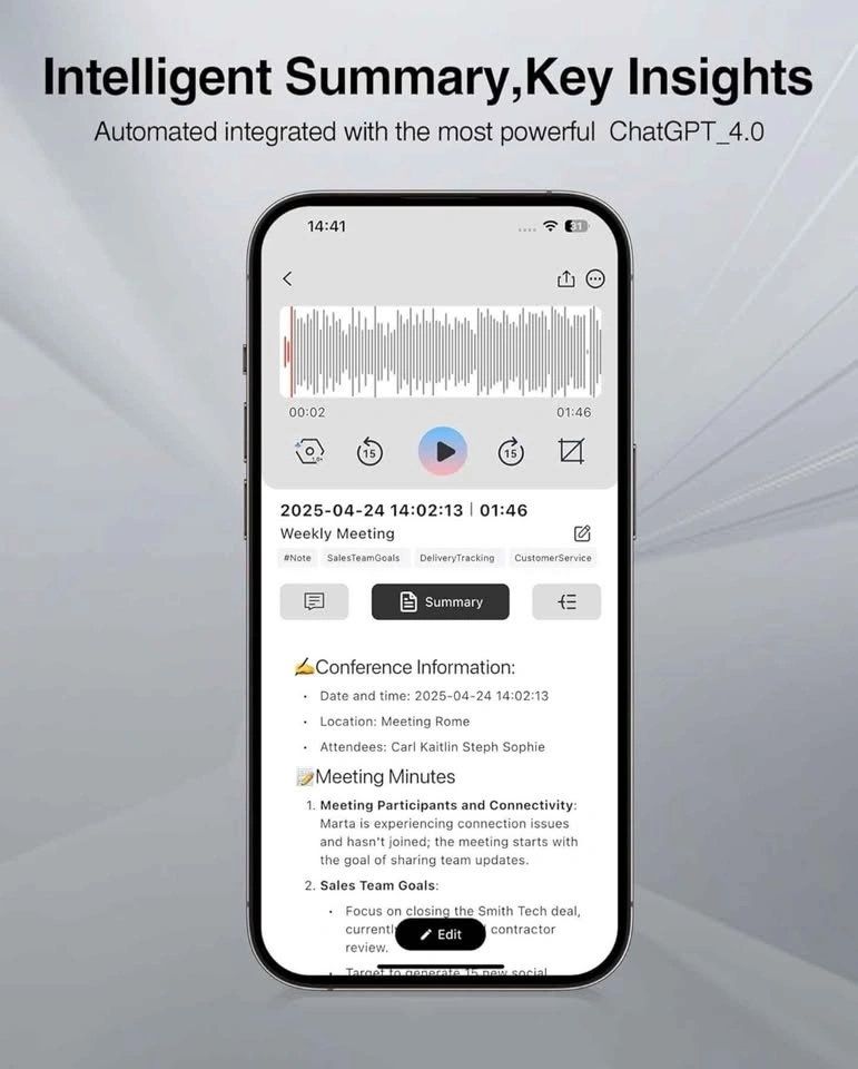 AI Voice Recorder - 64GB - photo 4