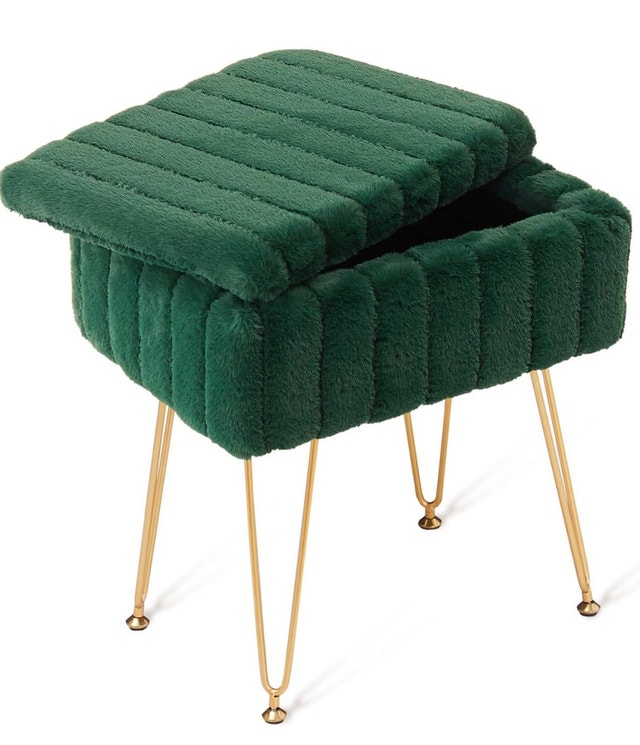 Makeup chair storage metal legs coffee table