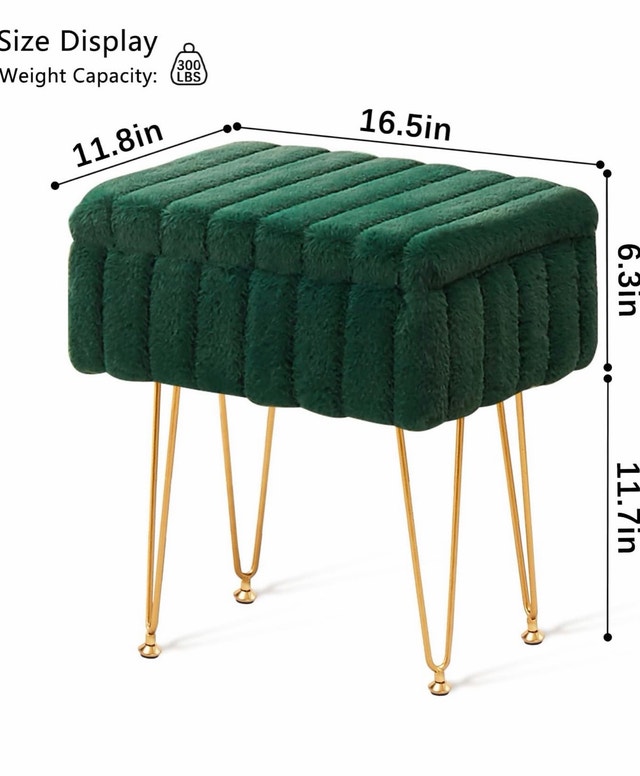 Makeup chair storage metal legs coffee table - photo 2
