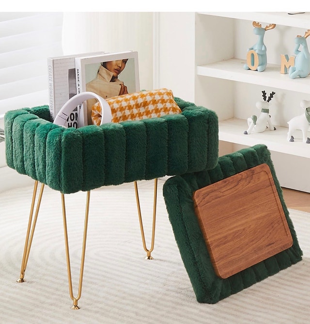 Makeup chair storage metal legs coffee table - photo 3