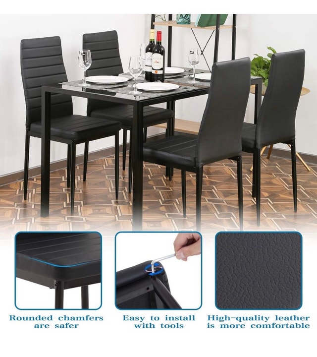 Dining Table Set with Glass Top - photo 5