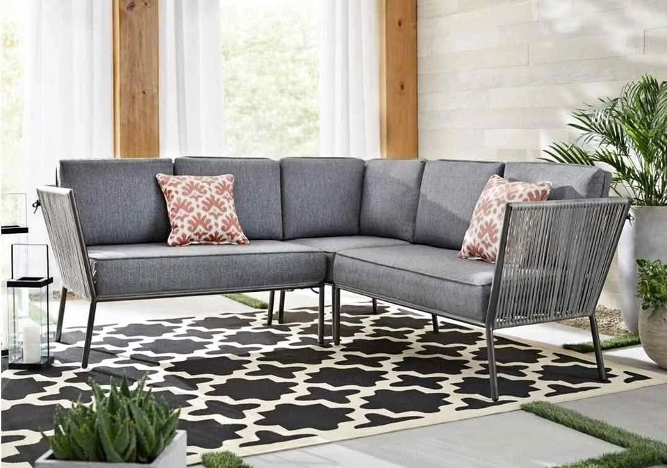 3 pc Patio Sectional Set