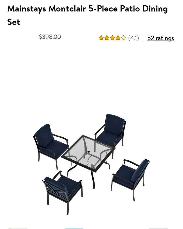 5 pc Patio Dining Set