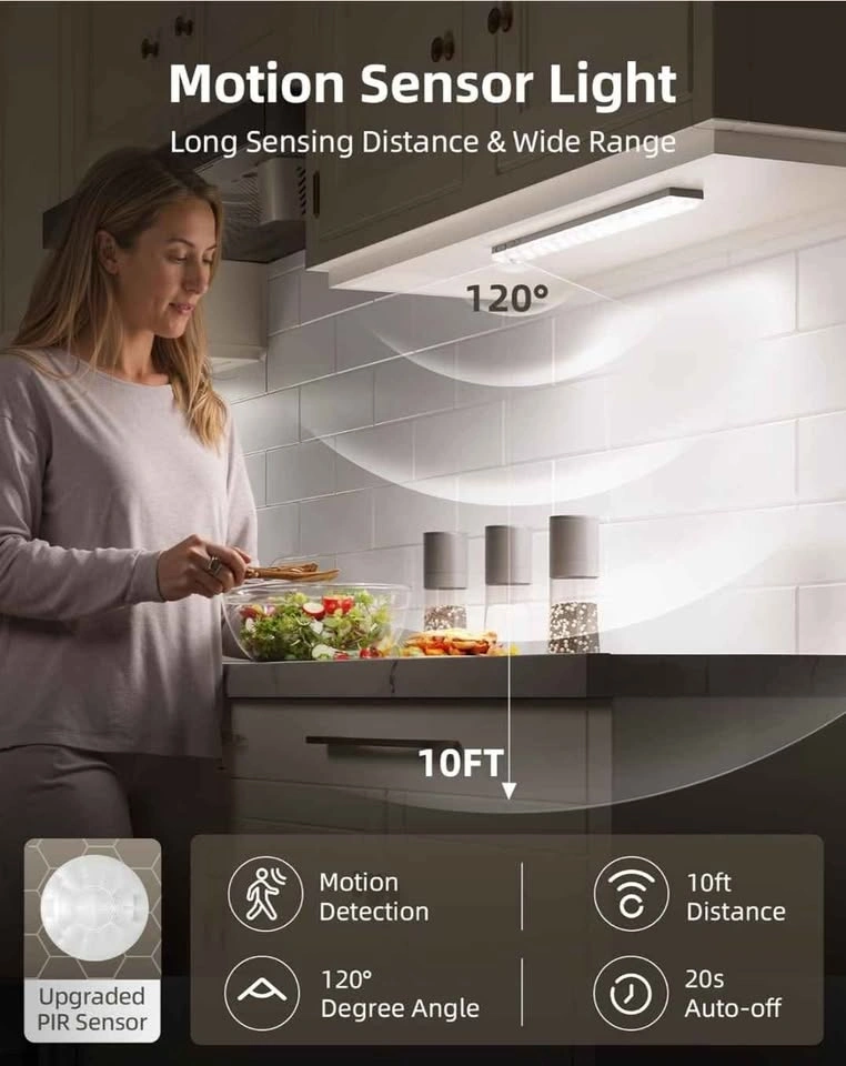 EZVALO 6-Pack Under Cabinet Lighting w Charging Station - photo 2