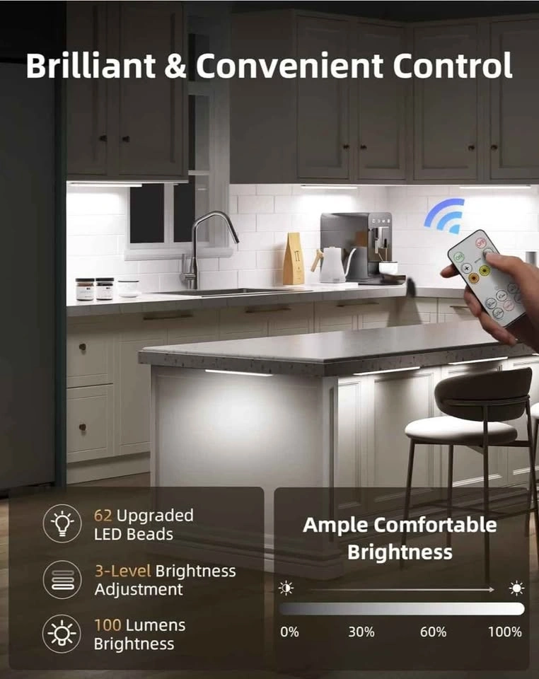 EZVALO 6-Pack Under Cabinet Lighting w Charging Station - photo 4