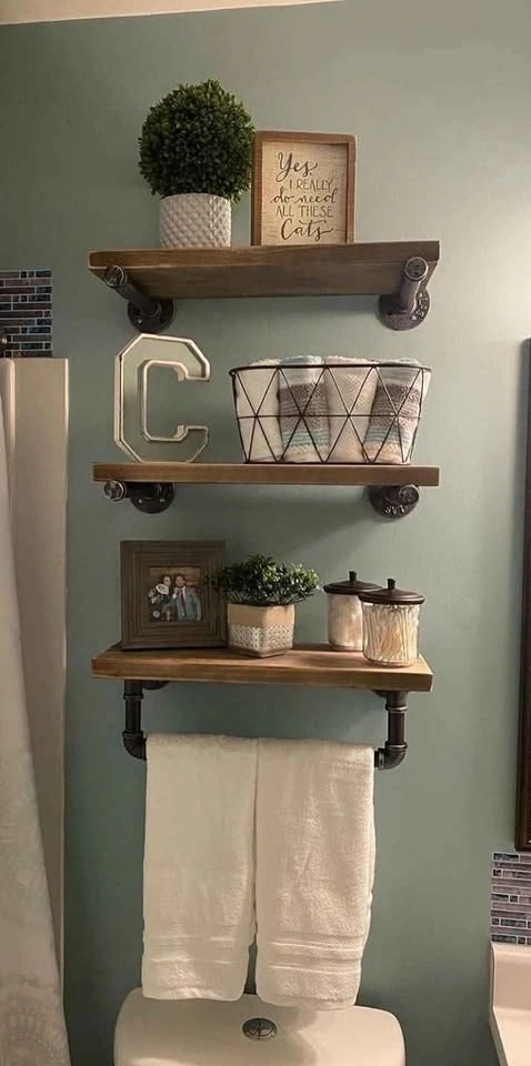 Industrial Pipe Shelving Shelves - photo 2