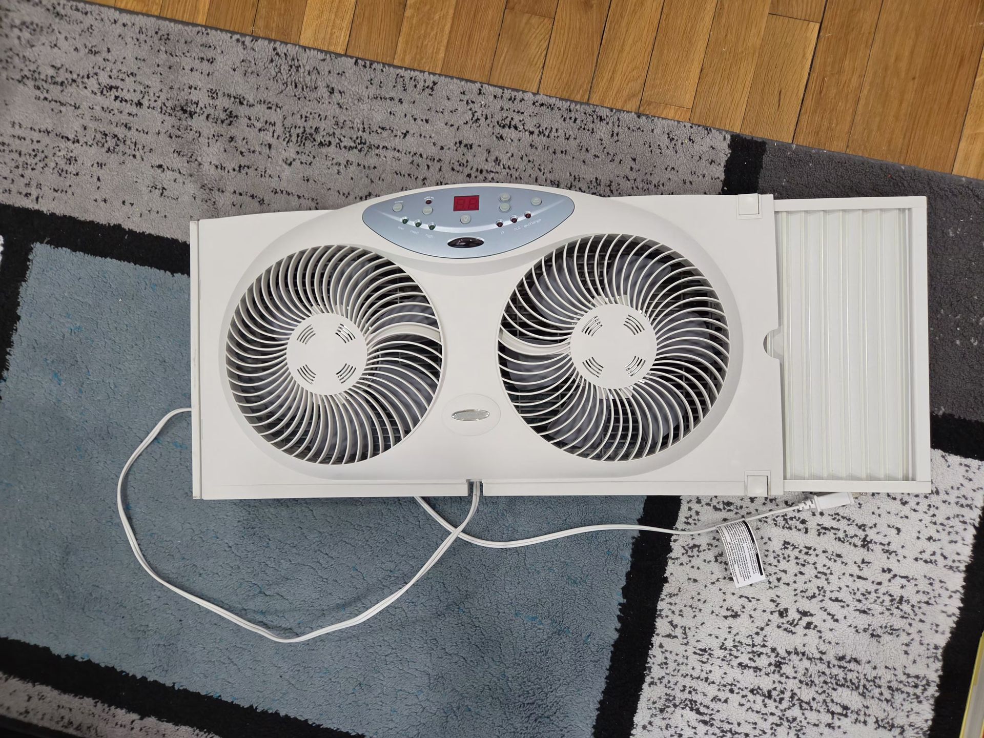 Window Fan with Reversible Airflow Blades - photo 2