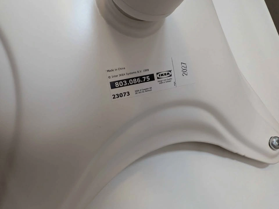 IKEA adjustable-height chair white - photo 2