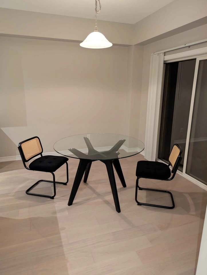 Article Emmer 47" Glass Dining Table – Black Oak - photo 4