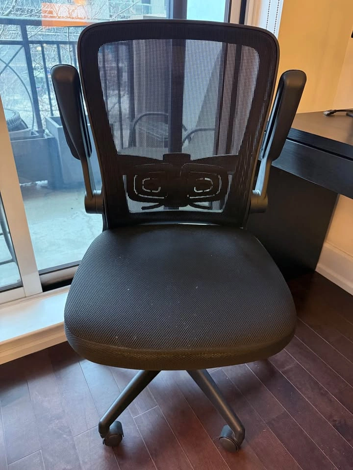 Office Chair with Mesh Back and Folding Arms - photo 2